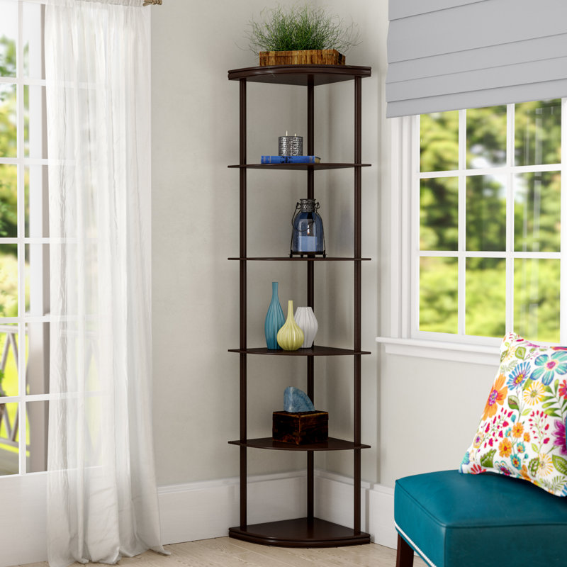 Charlton Home® Emerson Corner Bookcase & Reviews Wayfair